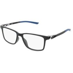 Marchon Germany GmbH Nike 7145 Unisex-Brille inkl. Gläser Vollrand Quadratisch Kunststoff-Gestell 53/16/140, Schwarz