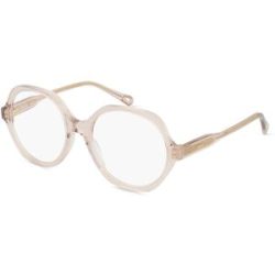 Kering Eyewear Spa Chloé CH0083O Unisex-Brille inkl. Gläser Vollrand Rund Acetat-Gestell 53/18/140, Pink
