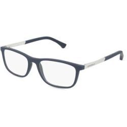 Luxottica Fashion Brillen Vertriebs GmbH Emporio Armani EA3069 Herren-Brille inkl. Gläser Vollrand Quadratisch Kunststoff-Gestell 55/17/140, Blau