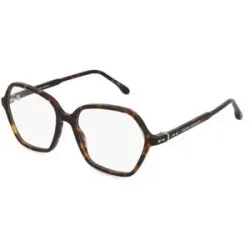 Safilo GmbH Isabel Marant IM 0092 Damen-Brille inkl. Gläser Vollrand Quadratisch Acetat-Gestell 53/16/140, Havanna