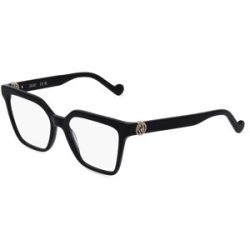 Marchon Germany GmbH Liu Jo LJ2772R Unisex-Brille inkl. Gläser Vollrand Quadratisch Acetat-Gestell 53/17/140, Schwarz