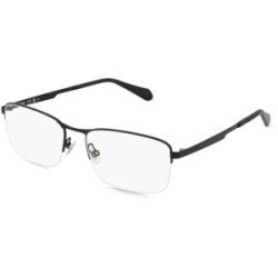 Safilo GmbH Fossil 7167 Herren-Brille inkl. Gläser Vollrand Quadratisch Metall-Gestell 56/18/150, Schwarz
