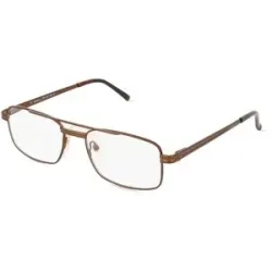 Optic Prima HK Fielmann OPH 9741 FLEX TR Herren-Brille inkl. Gläser Vollrand Quadratisch Metall-Gestell 54/18/135, Braun