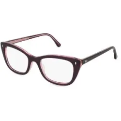 Luxottica Fashion Brillen Vertriebs GmbH Ray-Ban 0RX5433 Damen-Brille inkl. Gläser Vollrand Quadratisch Acetat-Gestell 50/19/140, Lila