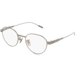 Luxottica Fashion Brillen Vertriebs GmbH Moncler ME1007TD Unisex-Brille inkl. Gläser Vollrand Rund Titan-Gestell 49/20/145, Grau