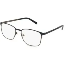 Wenzhou Lidong Optical Manufacture Co., Ltd. Fielmann LD 034 CL Herren-Brille inkl. Gläser Vollrand Quadratisch Edelstahl-Gestell 54/18/145, Blau