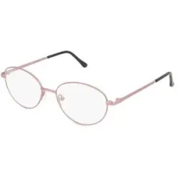 Zhangzhou Agilton Optical Co., Ltd. Fielmann MC 605 CL Damen-Brille inkl. Gläser Vollrand Oval Edelstahl-Gestell 52/17/135, Pink