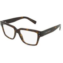 Luxottica Fashion Brillen Vertriebs GmbH Dolce&Gabbana 0DG3383 Herren-Brille inkl. Gläser Vollrand Quadratisch Acetat-Gestell 53/16/145, Havanna