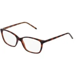 Zhangzhou Agilton Optical Co., Ltd. Fielmann MC 595 CL Damen-Brille inkl. Gläser Vollrand Quadratisch Propionat-Gestell 53/16/135, Havanna