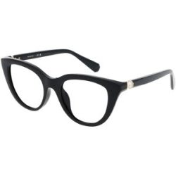 Luxottica Fashion Brillen Vertriebs GmbH Swarovski 0SK2052 Damen-Brille inkl. Gläser Vollrand Cat Eye Kunststoff-Gestell 51/18/140, Schwarz