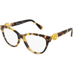 Luxottica Fashion Brillen Vertriebs GmbH Swarovski 0SK2004 Damen-Brille inkl. Gläser Vollrand Rund Acetat-Gestell 52/18/135, Havanna