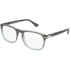 Luxottica Fashion Brillen Vertriebs GmbH Persol 0PO3344V Unisex-Brille inkl. Gläser Vollrand Quadratisch Acetat-Gestell 54/19/145, Grau