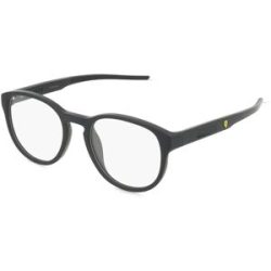 Luxottica Fashion Brillen Vertriebs GmbH Scuderia Ferrari FZ8009U Unisex-Brille inkl. Gläser Vollrand Panto Kunststoff-Gestell 52/20/145, Schwarz