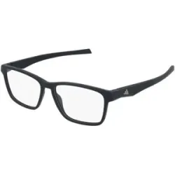 Marcolin Deutschland GmbH adidas SP5133 Herren-Brille inkl. Gläser Vollrand Eckig Kunststoff-Gestell 55/15/140, Schwarz