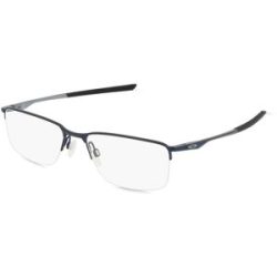 Luxottica Fashion Brillen Vertriebs GmbH Oakley OX3218 Herren-Brille inkl. Gläser Halbrand Quadratisch Metall-Gestell 56/18/140, Blau