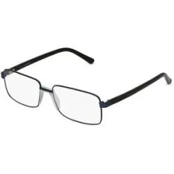 Xiamen Careyou Optical Co., Ltd Fielmann CY 018 FLEX CL Herren-Brille inkl. Gläser Vollrand Quadratisch Edelstahl-Gestell 55/16/140, Blau