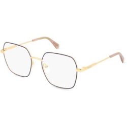 Safilo GmbH Polaroid PLD D530 Damen-Brille inkl. Gläser Vollrand Eckig Metall-Gestell 54/18/140, Gold