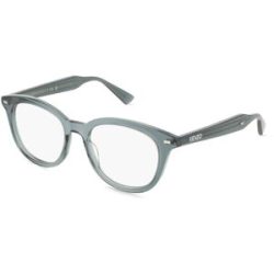 Thélios Kenzo KZ50230I WEAVE Unisex-Brille inkl. Gläser Vollrand Geometrisch Acetat-Gestell 50/19/145, Grün
