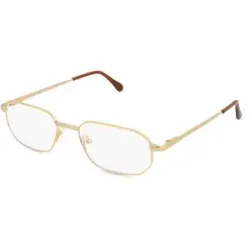 Suncute Industries Co., Ltd. Fielmann MC 572 FLEX CL Herren-Brille inkl. Gläser Vollrand Quadratisch Metall-Gestell 51/17/135, Gold