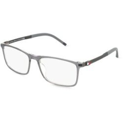 Safilo GmbH Tommy Hilfiger TH 2141 Herren-Brille inkl. Gläser Vollrand Eckig Acetat-Gestell 56/17/145, Grau