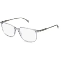 Safilo GmbH David Beckham DB 1231 Herren-Brille inkl. Gläser Vollrand Eckig Acetat-Gestell 57/17/150, Grau