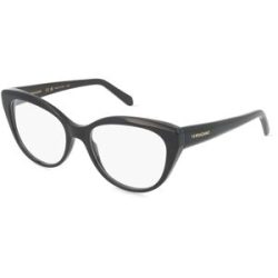 Marchon Germany GmbH Ferragamo SF2970 Damen-Brille inkl. Gläser Vollrand Rund Acetat-Gestell 53/17/140, Schwarz