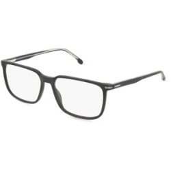 Safilo SpA Carrera 326 Herren-Brille inkl. Gläser Vollrand Quadratisch Metall-Gestell 57/16/150, Schwarz