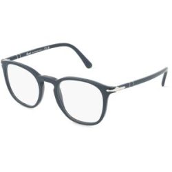 Luxottica Fashion Brillen Vertriebs GmbH Persol 0PO3318V Unisex-Brille inkl. Gläser Vollrand Panto Acetat-Gestell 49/21/145, Blau