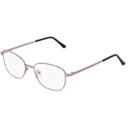 Zhangzhou Agilton Optical Co., Ltd. Fielmann MC 604 CL Damen-Brille inkl. Gläser Vollrand Quadratisch Edelstahl-Gestell 53/17/135, Pink