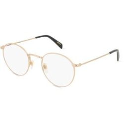 Safilo GmbH Levi's LV1007 Unisex-Brille inkl. Gläser Vollrand Rund Metall-Gestell 50/21/145, Gold