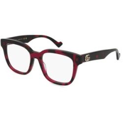 Kering Eyewear Spa Gucci GG0958O Damen-Brille inkl. Gläser Vollrand Eckig Acetat-Gestell 52/18/145, Havanna
