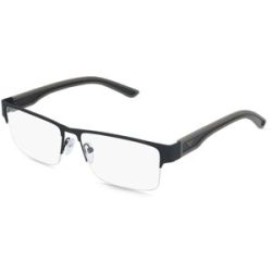 Luxottica Fashion Brillen Vertriebs GmbH Emporio Armani EA1182 Herren-Brille inkl. Gläser Halbrand Eckig Metall-Gestell 57/16/145, Schwarz