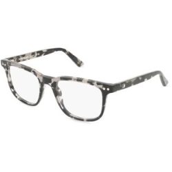 Kering Eyewear Spa Montblanc MB0256O Unisex-Brille inkl. Gläser Vollrand Quadratisch Acetat-Gestell 53/20/145, Schwarz
