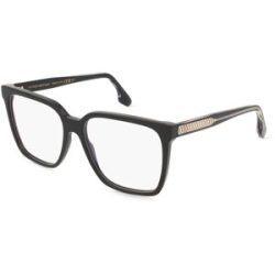 Safilo GmbH Victoria Beckham VB2669 Unisex-Brille inkl. Gläser Vollrand Quadratisch Acetat-Gestell 55/15/140, Schwarz