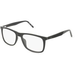 Safilo GmbH Hugo HG 1332/G Herren-Brille inkl. Gläser Vollrand Eckig Kunststoff-Gestell 55/17/145, Schwarz