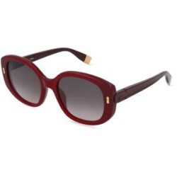 DE RIGO Vision D.A.CH. GmbH Furla SFUB10 Damen-Sonnenbrille Vollrand Oval Kunststoff-Gestell, Rot