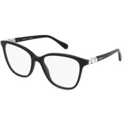 Luxottica Fashion Brillen Vertriebs GmbH Swarovski 0SK2020 Damen-Brille inkl. Gläser Vollrand Quadratisch Acetat-Gestell 54/18/140, Schwarz