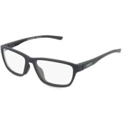 Safilo GmbH Smith OVERTONE SLIM Unisex-Brille inkl. Gläser Vollrand Quadratisch PET-Gestell 53/16/135, Schwarz