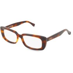 Marcolin Deutschland GmbH Max Mara MM5209 Damen-Brille inkl. Gläser Vollrand Eckig Acetat-Gestell 52/15/140, Havanna