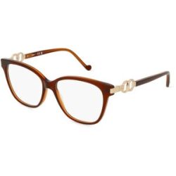 Marchon Germany GmbH Liu Jo LJ2755 Unisex-Brille inkl. Gläser Vollrand Butterfly Acetat-Gestell 53/15/140, Braun
