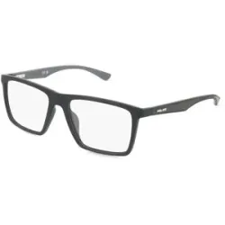 DE RIGO Vision D.A.CH. GmbH Police VPLN26 Unisex-Brille inkl. Gläser Vollrand Quadratisch Acetat-Gestell 54/17/145, Schwarz