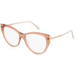 Marcolin Deutschland GmbH Tod's TO5258 Unisex-Brille inkl. Gläser Vollrand Cat Eye Kunststoff-Gestell 55/16/140, Beige