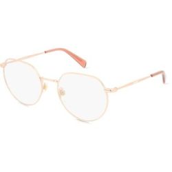 Safilo GmbH Levi's LV1060 Unisex-Brille inkl. Gläser Vollrand Rund Metall-Gestell 52/19/140, Gold