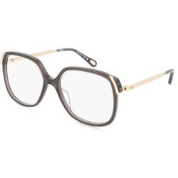 Kering Eyewear Spa Chloé CH0287O Damen-Brille inkl. Gläser Vollrand Eckig Acetat-Gestell 56/16/135, Grau