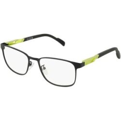 Marcolin Deutschland GmbH Adidas SP5022 Unisex-Brille inkl. Gläser Vollrand Quadratisch Metall-Gestell 54/18/140, Schwarz