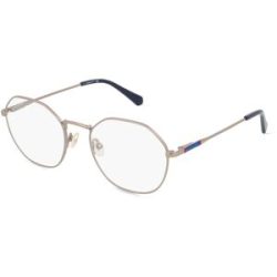 Marcolin Deutschland GmbH Gant GA3256 Unisex-Brille inkl. Gläser Vollrand Geometrisch Metall-Gestell 53/20/145, Silber