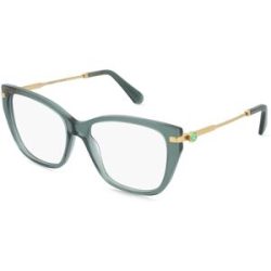 Luxottica Fashion Brillen Vertriebs GmbH Swarovski SK2060 Damen-Brille inkl. Gläser Vollrand Cat Eye Acetat-Gestell 55/16/140, Grün