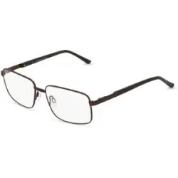 Charmant HongKong Fielmann CHARME 0833 FLEX CL Herren-Brille inkl. Gläser Vollrand Quadratisch Metall-Gestell 56/16/140, Braun