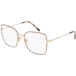 Luxottica Fashion Brillen Vertriebs GmbH Vogue VO4274 Damen-Brille inkl. Gläser Vollrand Geometrisch Metall-Gestell 53/17/135, Havanna