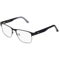 Marchon Germany GmbH Lacoste L 2291 Herren-Brille inkl. Gläser Vollrand Quadratisch Metall-Gestell 56/17/140, Schwarz